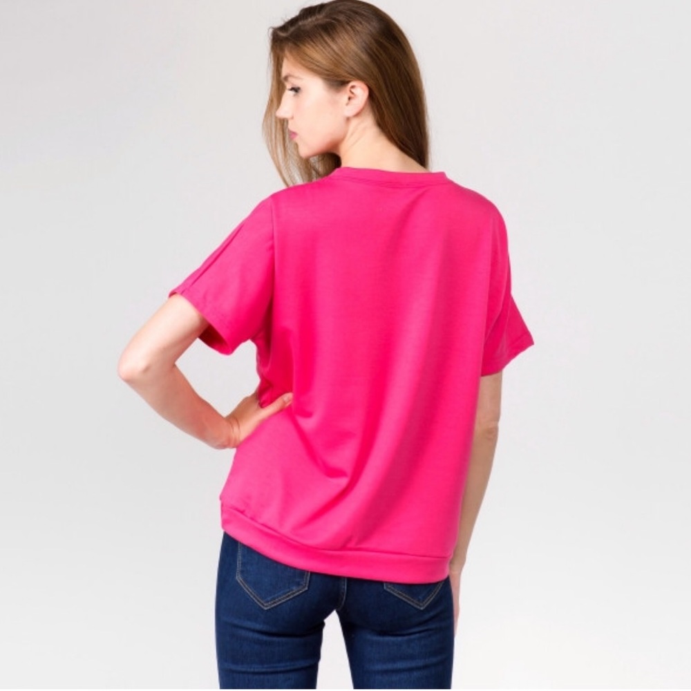 💙4/$20 Adorable and Soft Pink Top - Picture 4 of 6